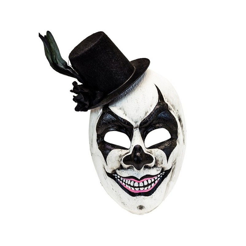MASQUE COMEDIA DEL ARTE LE CLOWN - TERRIFIER NOIR ET BLANC MASQUE COMEDIA DEL ARTE LE CLOWN - TERRIFIER NOIR ET BLANC