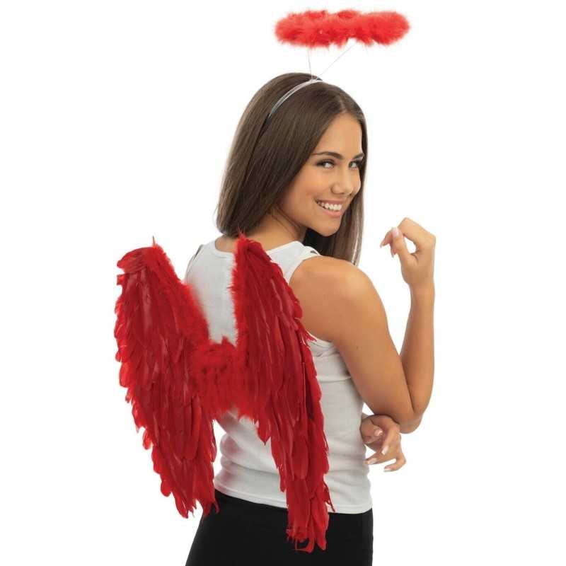 SERRE-TETE AUREOLE HALO D'ANGE ROUGE