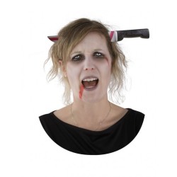 SERRE-TETE COUTEAU SANGLANT DANS LA TETE