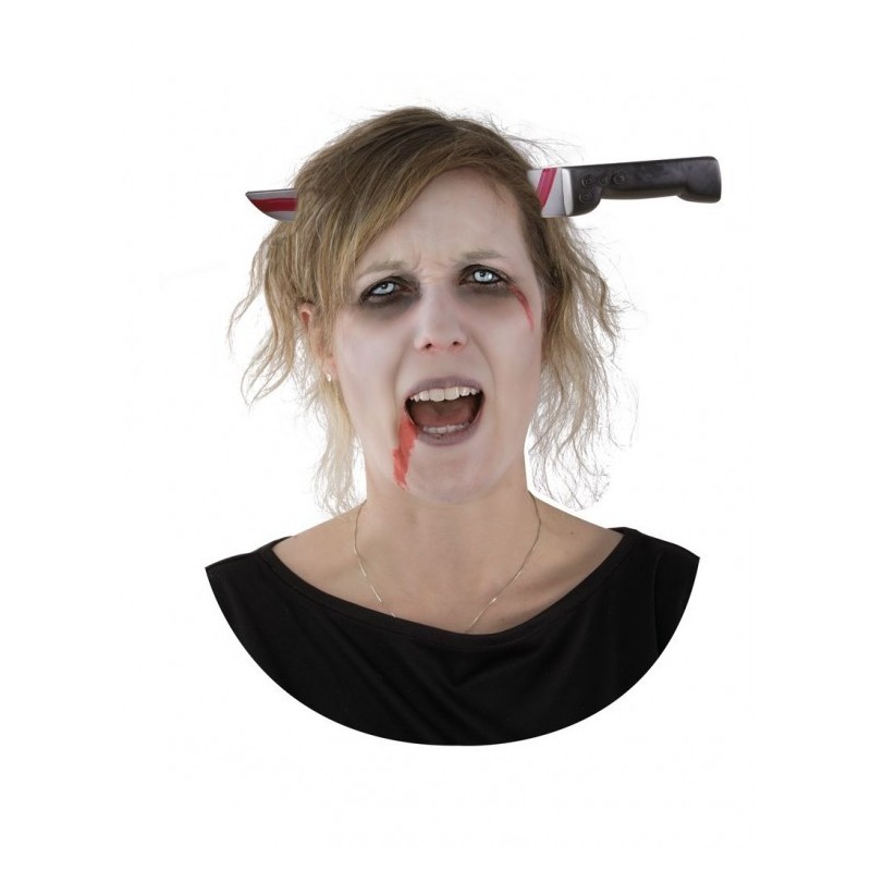 SERRE-TETE COUTEAU SANGLANT DANS LA TETE