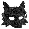 DEMI MASQUE LOUP GAROU STEAMPUNK NOIR