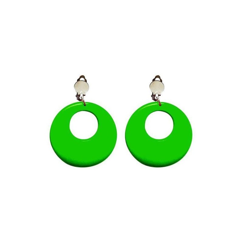 BOUCLES D'OREILLES FLUO VERTES BOUCLES D'OREILLES FLUO VERTES