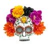 MASQUE DIA DE LOS MUERTOS MASQUE CRÂNE AVEC FLEURS COLORÉES