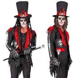 DEGUISEMENT JOUR DES MORTS VESTE AVEC GILET ET CHAPEAU TAILLE S