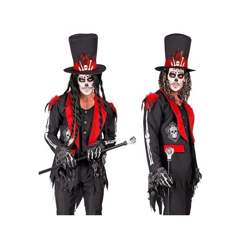 DEGUISEMENT JOUR DES MORTS VESTE AVEC GILET ET CHAPEAU TAILLE S