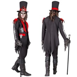DEGUISEMENT JOUR DES MORTS VESTE AVEC GILET ET CHAPEAU TAILLE M
