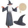 DEGUISEMENT GANDALF LE SEIGNEUR DES ANNEAUX MAGICIEN GRIS TAILLE L-XL DEGUISEMENT GANDALF LE SEIGNEUR DES ANNEAUX MAGICIEN GRIS TAILLE L-XL
