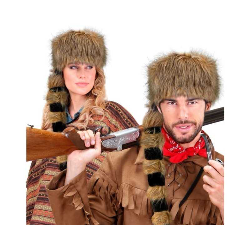 CHAPEAU TRAPPEUR EN FOURRURE DAVY CROCKETT