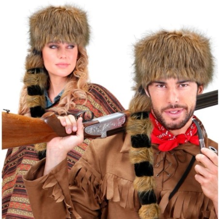 CHAPEAU TRAPPEUR EN FOURRURE DAVY CROCKETT
