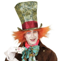 CHAPEAU HAUT DE FORME CHAPELIER AVEC CHEVEUX