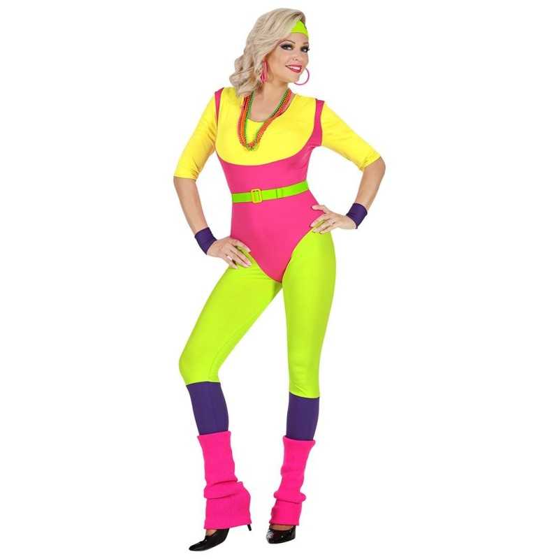 DEGUISEMENT FEMME PROF D'AEROBIQUE ANNEES 80 TAILLE L