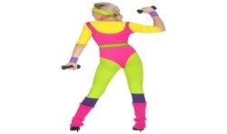 DEGUISEMENT FEMME PROF D'AEROBIQUE ANNEES 80 TAILLE L