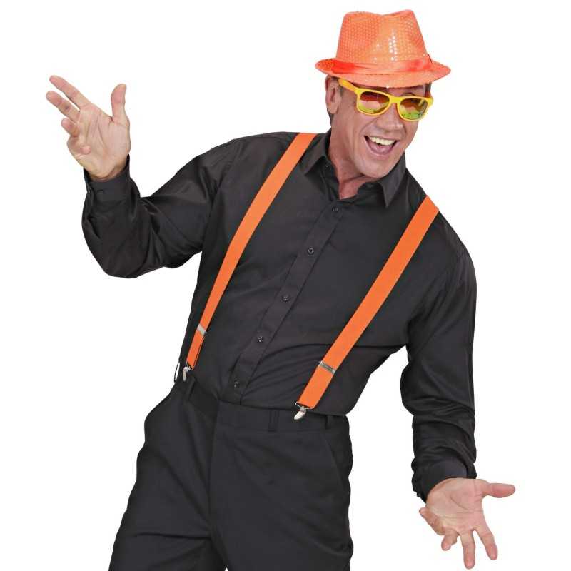 BRETELLES ELASTIQUE FLUO ORANGE 
