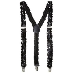 BRETELLES SEQUINS OU PAILLETTES NOIRES