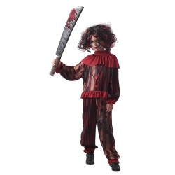 DEGUISEMENT HALLOWEEN CLOWN DIABOLIQUE  ENFANT  HORREUR 7-9 ANS