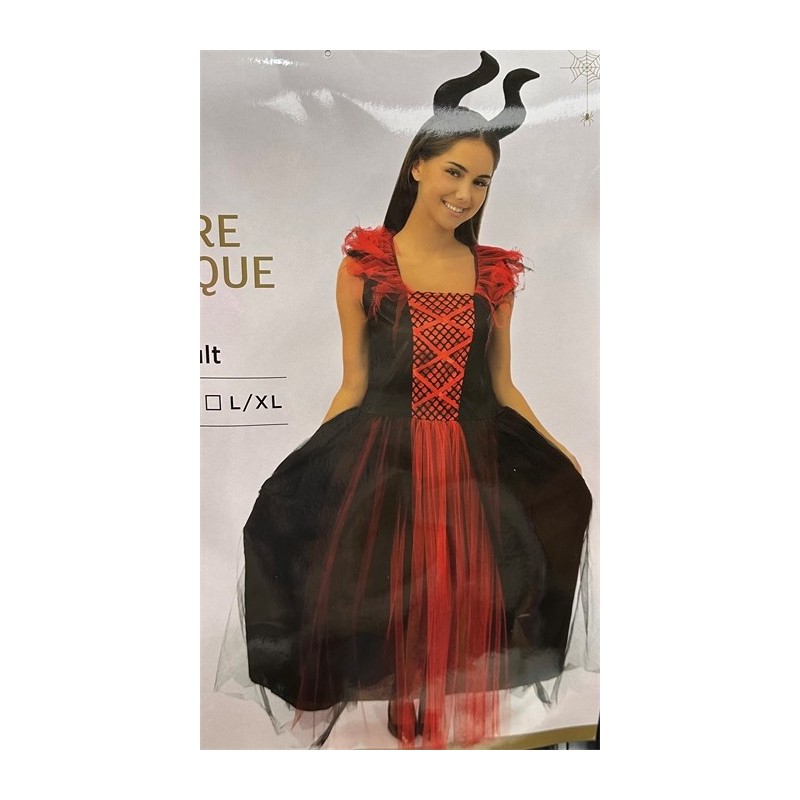 DEGUISEMENT HALLOWEEN FEMME SORCIERE MALEFIQUE TAILLE L-XL