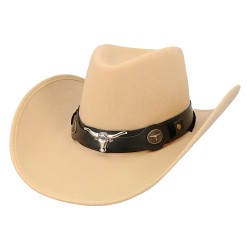 CHAPEAU COW BOY WESTERN WYATT BEIGE