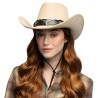 CHAPEAU COW BOY WESTERN WYATT BEIGE CHAPEAU COW BOY WESTERN WYATT BEIGE