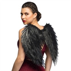 AILES D'ANGE NOIR GLAM 55 X 50 CM 