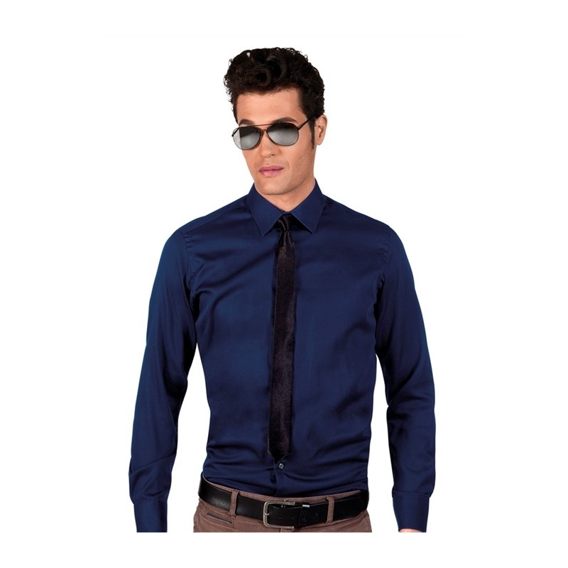 CRAVATE NOIRE AVEC ELASTIQUE SHINY CRAVATE NOIRE AVEC ELASTIQUE SHINY