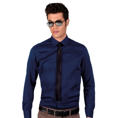 CRAVATE NOIRE AVEC ELASTIQUE SHINY