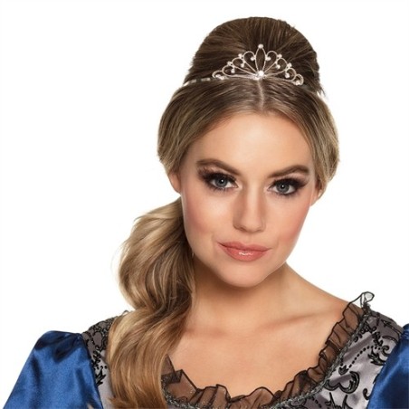 MINI COURONNE OU DIADEME ARGENTEE FEMME ROYAL VICTORIA