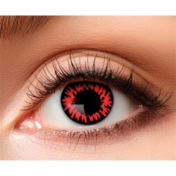 LENTILLES CLOWN KILLER ROUGE 1 SEMAINE
