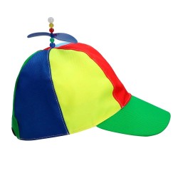 CASQUETTE MULTICOULEUR AVEC HELICE OU CASQUETTE HELICOPTERE