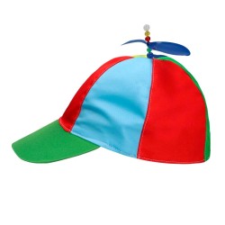 CASQUETTE MULTICOULEUR AVEC HELICE OU CASQUETTE HELICOPTERE