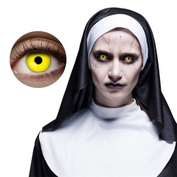 LENTILLES 1 MOIS JAUNE FLUORESCENT POSSESSED