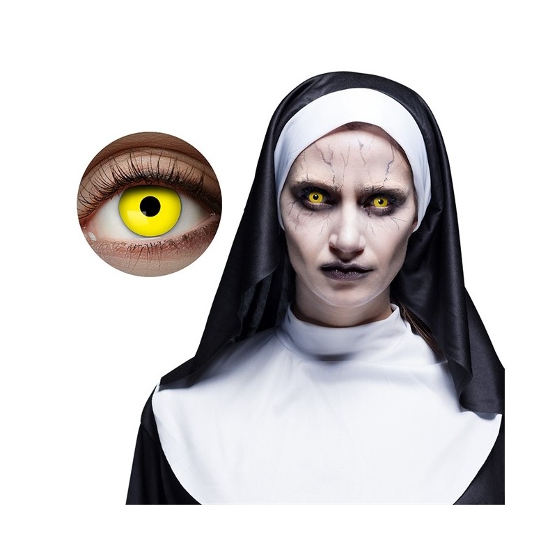 LENTILLES 1 MOIS JAUNE FLUORESCENT POSSESSED LENTILLES 1 MOIS JAUNE FLUORESCENT POSSESSED