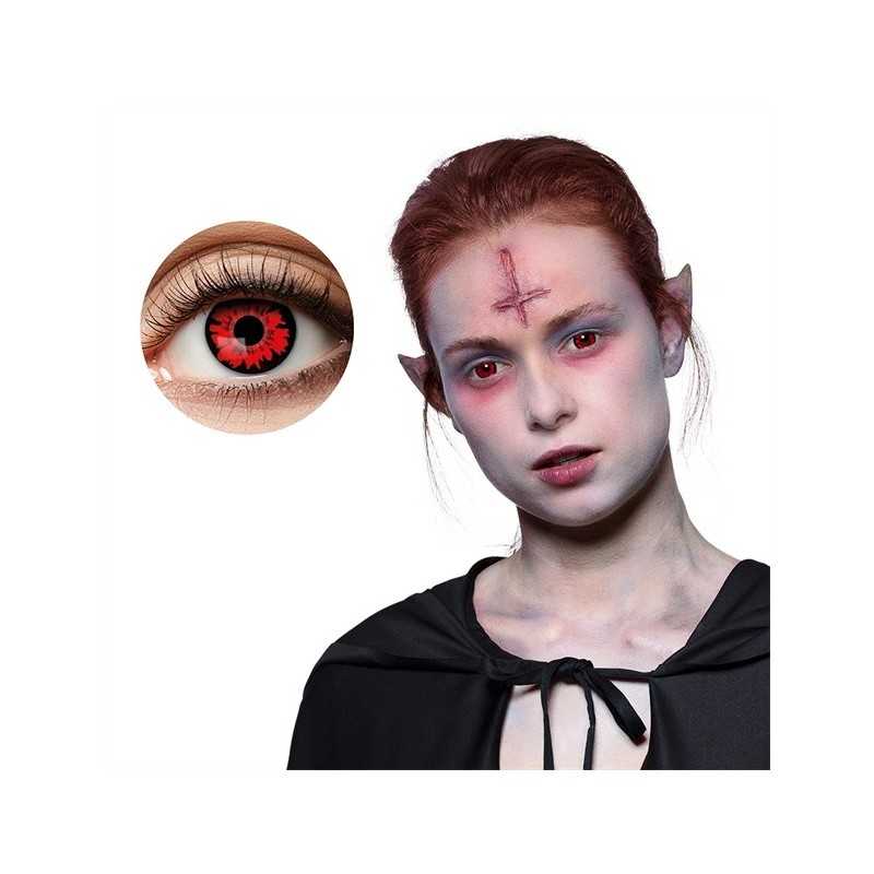 LENTILLES CLOWN BLOODSUCKER ROUGE 1 SEMAINE