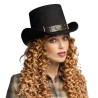 CHAPEAU HAUT DE FORME STEAMPUNK BULLETPUNK NOIR CHAPEAU HAUT DE FORME STEAMPUNK BULLETPUNK NOIR