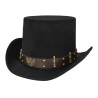CHAPEAU HAUT DE FORME STEAMPUNK BULLETPUNK NOIR CHAPEAU HAUT DE FORME STEAMPUNK BULLETPUNK NOIR