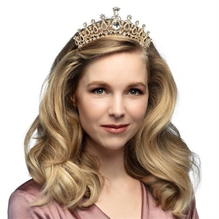 DIADEME TIARE SERRE TETE ROYAL SOPHIA OR