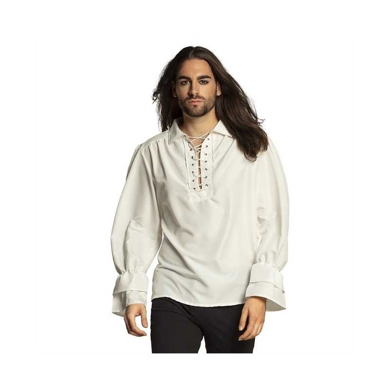 DEGUISEMENT CHEMISE PIRATE OU MEDIEVALE BLANCHE TAILLE M