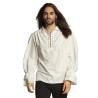 DEGUISEMENT CHEMISE PIRATE OU MEDIEVALE BLANCHE TAILLE M