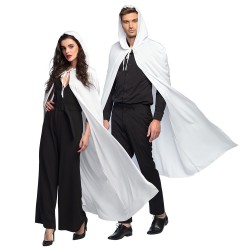 DEGUISEMENT CAPE A CAPUCHE DUSK BLANCHE 180 CM