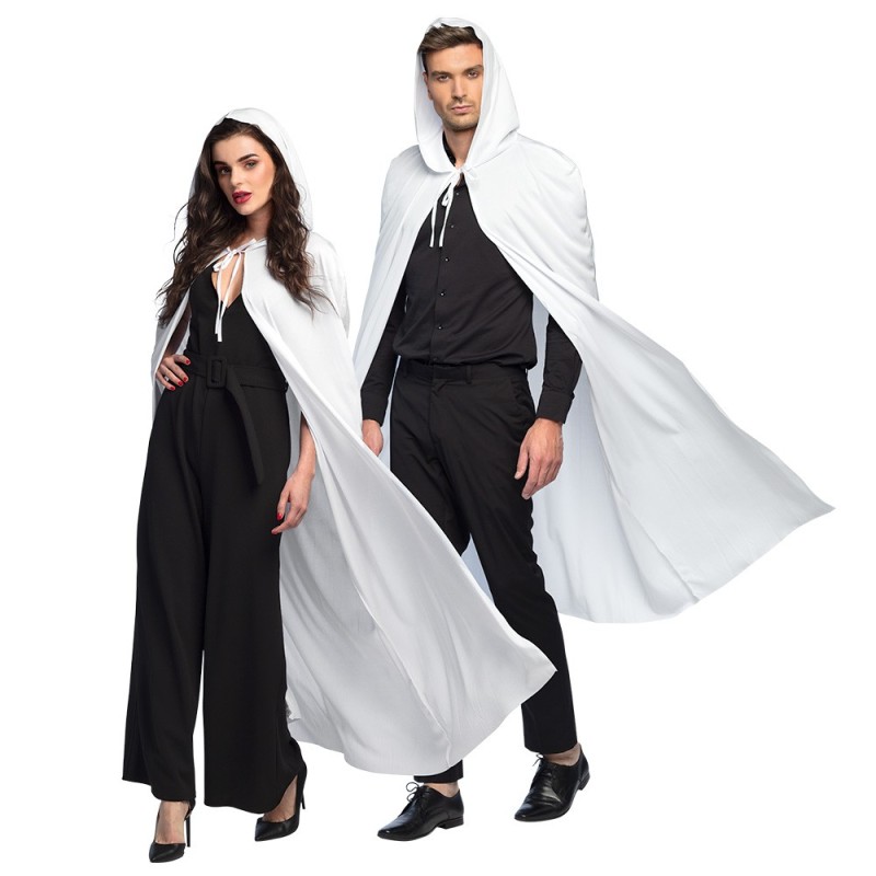 DEGUISEMENT CAPE A CAPUCHE DUSK BLANCHE 180 CM DEGUISEMENT CAPE A CAPUCHE DUSK BLANCHE 180 CM