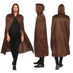 CAPE ADULTE AVEC CAPUCHE DUSK MARRON 180 CM