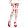 BAS OU CHAUSSETTES BLANCS TACHES DE SANG ZOMBIE INFIRMIERE TAILLE XL BAS OU CHAUSSETTES BLANCS TACHES DE SANG ZOMBIE INFIRMIERE TAILLE XL