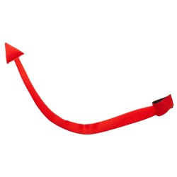 QUEUE DE DIABLE ROUGE FLEXIBLE 88 CM