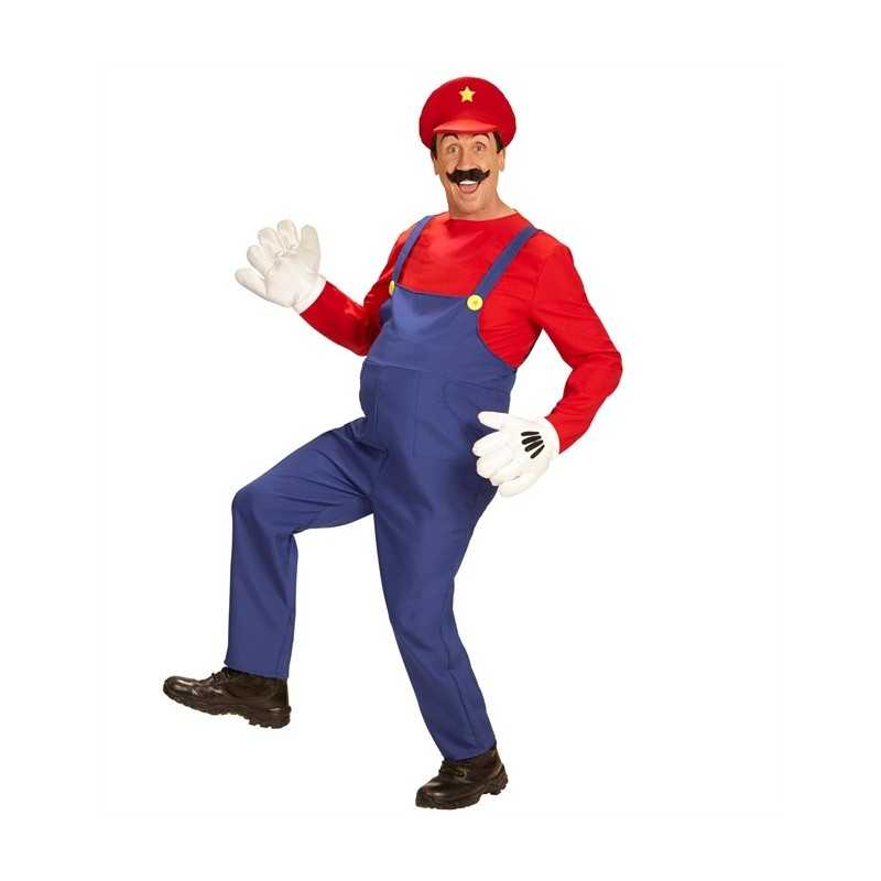DEGUISEMENT HOMME SUPER PLOMBIER MARIO TAILLE S