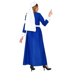 DEGUISEMENT INFIRMIERE 1900 VINTAGE OU RETRO TAILLE M ROBE + COIFFE + BRASSARD