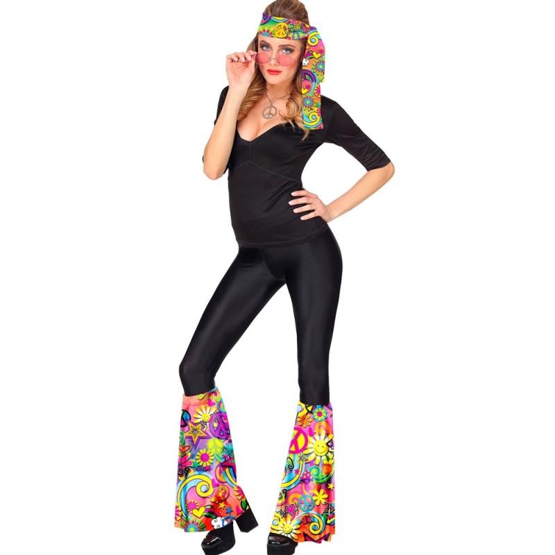 ENSEMBLE BANDEAU ET JAMBIERE ANNEES PEACE AND LOVE ENSEMBLE BANDEAU ET JAMBIERE ANNEES PEACE AND LOVE