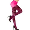COLLANTS RAYES NOIR ET ROSE ADULTE TAILLE XL 70 DEN COLLANTS RAYES NOIR ET ROSE ADULTE TAILLE XL 70 DEN