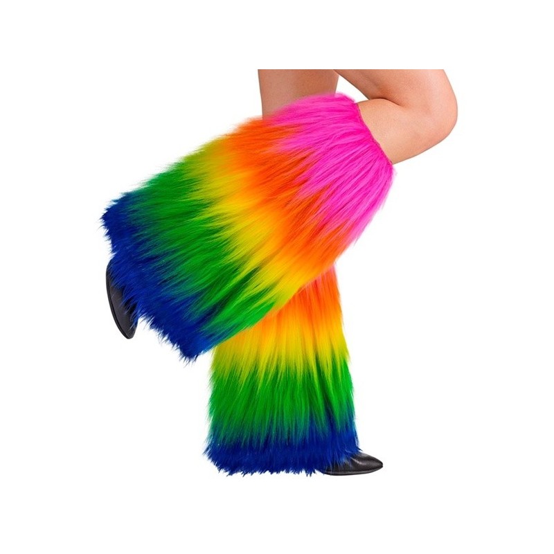 JAMBIERES OU GUETRES  PELUCHE ARC EN CIEL JAMBIERES OU GUETRES  PELUCHE ARC EN CIEL