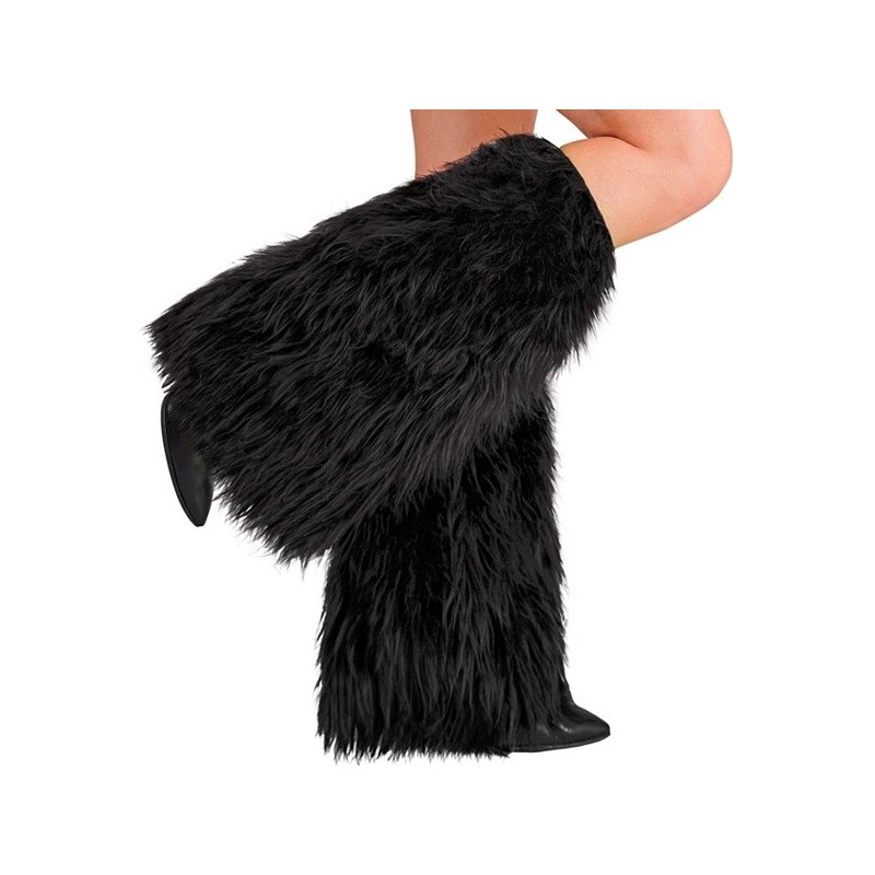 JAMBIERES OU GUETRES  PELUCHE NOIRES JAMBIERES OU GUETRES  PELUCHE NOIRES