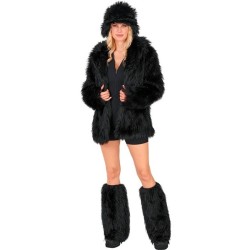 JAMBIERES OU GUETRES  PELUCHE NOIRES