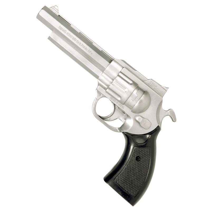PISTOLET GANGSTER EN PLASTIQUE CROSSE NOIRE 20 CM PISTOLET GANGSTER EN PLASTIQUE CROSSE NOIRE 20 CM